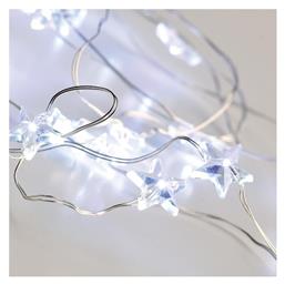 20 Λαμπάκια LED 2.1μ. Ψυχρό Λευκό Μπαταρίας σε Σειρά Aca