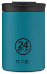 24Bottles Travel Tumbler Δοχείο Φαγητού Θερμός Inox Μπλε