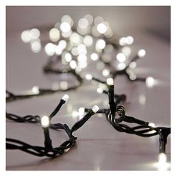 300 Λαμπάκια LED 14.95μ Ψυχρό Λευκό σε Σειρά με Πράσινο Καλώδιο και Προγράμματα Eurolamp