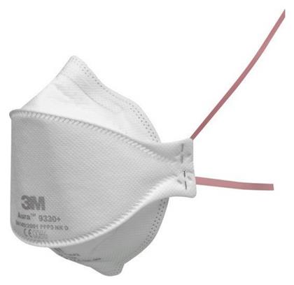 3M Aura 9330+ Μάσκα Προστασίας FFP3 Λευκή 1τμχ