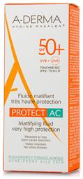 A-Derma Mattifying Fluid Protect AC SPF50+ Αντηλιακή Κρέμα 40ml