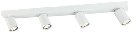 Aca Elitis Σποτ με 4 Φώτα και με Ντουί GU10 σε Λευκό Χρώμα