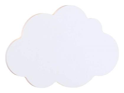 Aca Παιδικό Φωτιστικό Τοίχου Led Ξύλινο Συννεφάκι Λευκό