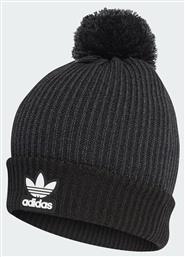 adidas Adicolor Collegiate Pom Pom Beanie Unisex Σκούφος Πλεκτός σε Μαύρο χρώμα