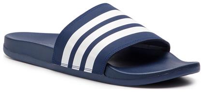 Adidas Adilette Cloudfoam Plus Stripes Slides Dark Blue / Cloud White