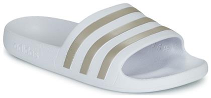 adidas Adilette Slides Cloud White / Platinum Metallic