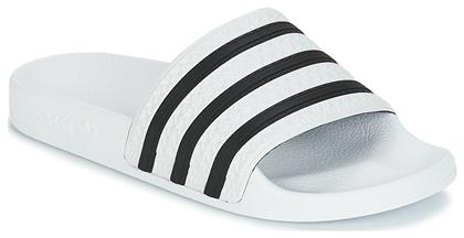 adidas Adilette Slides σε Λευκό Χρώμα από το Spartoo