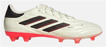 adidas Copa Pure II Pro FG Χαμηλά Ποδοσφαιρικά Παπούτσια με Τάπες Ivory / Core Black / Solar Red