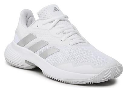 Adidas Courtjam Control Γυναικεία Παπούτσια Τένις για Χωμάτινα Γήπεδα Λευκά