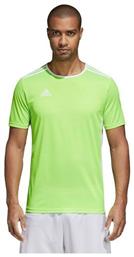 Adidas Entrada 18 Jersey Αθλητικό Ανδρικό T-shirt Πράσινο με Λογότυπο