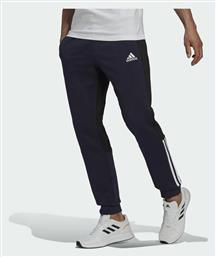 Adidas Essentials Colorblock Παντελόνι Φόρμας με Λάστιχο Fleece Legend Ink