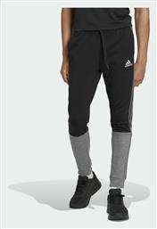 Adidas Essentials Mélange French Terry Παντελόνι Φόρμας με Λάστιχο Μαύρο