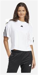 Adidas Future Icons 3-stripes Γυναικείο Αθλητικό T-shirt Ριγέ Λευκό