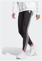 adidas Icons 3-Stripes Running Γυναικείο Cropped Κολάν Μαύρο