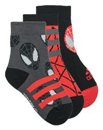 Adidas Marvel Spider-Man Αθλητικές Κάλτσες Μαύρες 3 Ζεύγη