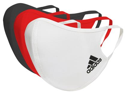 Adidas Μάσκα Προστασίας Υφασμάτινη M/L Black / White / Power Red HB7852 3τμχ από το Plus4u