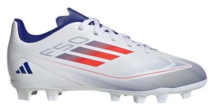 adidas Παιδικά Ποδοσφαιρικά Παπούτσια F50 Club Fxg J με Τάπες Λευκά