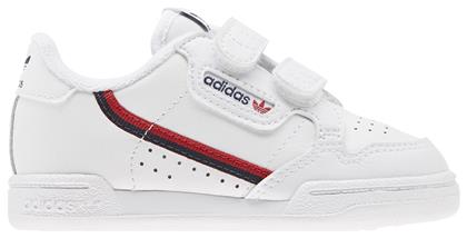 Adidas Παιδικά Sneakers Continental 80 με Σκρατς Cloud White / Scarlet