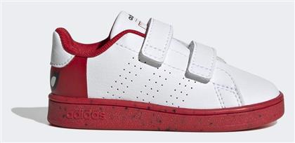 Adidas Παιδικά Sneakers Marvel Advantage Hook Loop με Σκρατς Λευκά