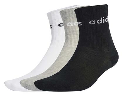 adidas Παιδικά Σοσόνια CREW Λευκο/γκρι/μαυρο 3 Ζευγάρια