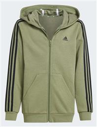 adidas Παιδική Ζακέτα Essentials 3-stripes Πράσινη