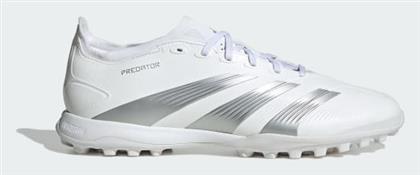 adidas Predator 24 League TF Χαμηλά Ποδοσφαιρικά Παπούτσια με Σχάρα Λευκά