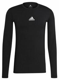 adidas TechFit Ανδρική Ισοθερμική Μακρυμάνικη Μπλούζα Compression Μαύρη