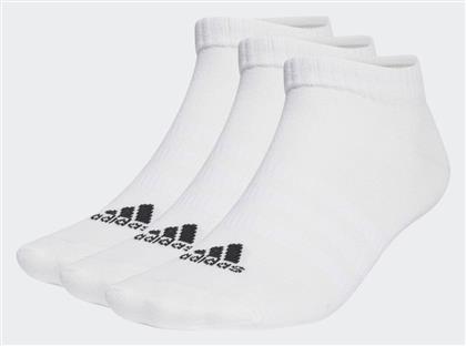 adidas Thin Light Αθλητικές Κάλτσες Λευκές 3 Ζεύγη