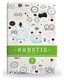 Agnotis Baby Πάνες με Αυτοκόλλητο No. 6 για 16-30kg 36τμχ Κωδικός: 35031327