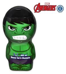 Air-Val International Παιδικό Αφρόλουτρο & Σαμπουάν Hulk σε Μορφή Gel 400ml