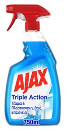 Ajax Triple Action Καθαριστικό Spray Τζαμιών 750ml