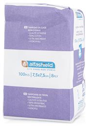 Alfashield 8ply Μη Αποστειρωμένες Γάζες 7.5x7.5cm 100 τμχ από το Pharm24