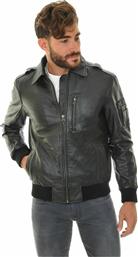 ALMA LIBRE Μπουφάν LEATHER JACKET Black