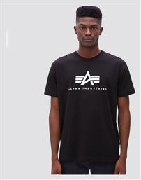 Alpha Industries Basic Ανδρικό T-shirt Κοντομάνικο Μαύρο