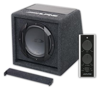 Alpine Αυτοενισχυόμενο Subwoofer Αυτοκινήτου 8'' 100W RMS με Κούτα