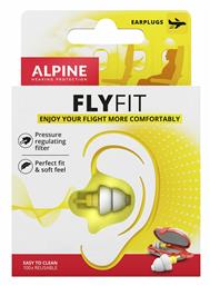 Alpine FlyFit Ωτοασπίδες 2τμχ σε Κίτρινο Χρώμα 111.21.255