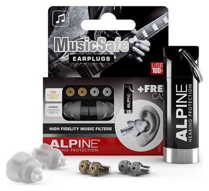 Alpine MusicSafe Ωτοασπίδες 2τμχ σε Διάφανο Χρώμα 111.23.202