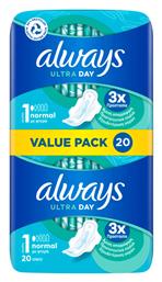 Always Σερβιέτες με Φτερά Νυκτός 20τμχ