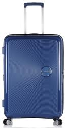 American Tourister Soundbox Spinner Μεγάλη Βαλίτσα με ύψος 77cm σε Μπλε χρώμα από το Brandbags