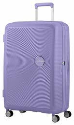 American Tourister Soundbox Spinner Μεγάλη Βαλίτσα με ύψος 77cm σε Μωβ χρώμα από το Plus4u