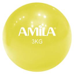 Amila Μπάλα Ενδυνάμωσης Χεριού 14cm, 3kg σε Κίτρινο Χρώμα από το Outletcenter