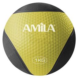 Amila Μπάλα Medicine 19cm, 1kg σε Μαύρο Χρώμα από το Outletcenter