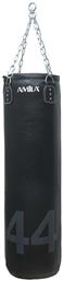 AMILA Δερμάτινος Σάκος Μποξ 44kg με Ύψος 120cm Μαύρος