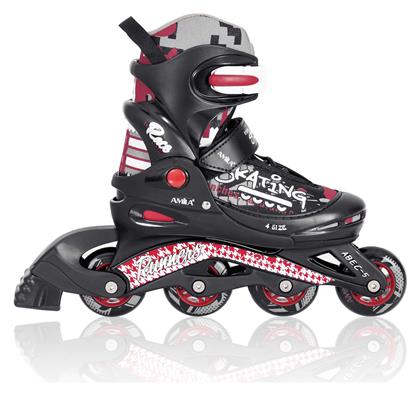 Amila Inline Αυξομειούμενα Rollers Μαύρα Παιδικά από το Outletcenter