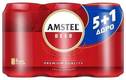 Amstel 5+1τεμ 330ml Κωδικός: 10676256