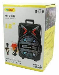 Andowl Σύστημα Karaoke με Ενσύρματo Μικρόφωνo AN-Q1200 σε Μαύρο Χρώμα από το MagicStore