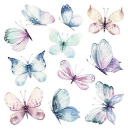 Ango Παιδικό Διακοσμητικό Αυτοκόλλητο Τοίχου Watercolour Butterflies 20τμχ