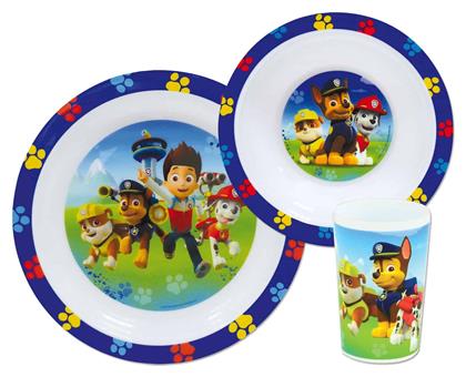 Ango Σετ Φαγητού ''Paw Patrol'' από Πλαστικό Πολύχρωμο 3τμχ για 6+ μηνών