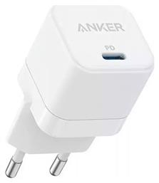 Anker Φορτιστής Χωρίς Καλώδιο με Θύρα USB-C 20W Quick Charge 3.0 / Power Delivery Λευκός (Powerport III Cube) από το e-shop