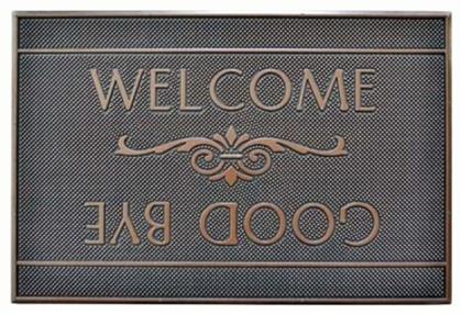 Ankor Πατάκι Εισόδου από Καουτσούκ Welcome - Goodbye Καφέ-Χάλκινο 60x40εκ. 783342 Καφέ-Χάλκινο